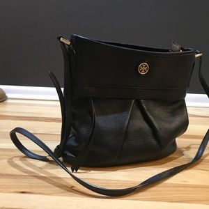 Tori Burch black leather crossbody bag